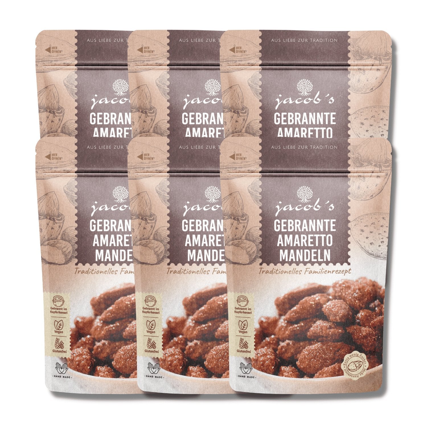 Roasted Amaretto almonds - Jacobs Nussmanufaktur