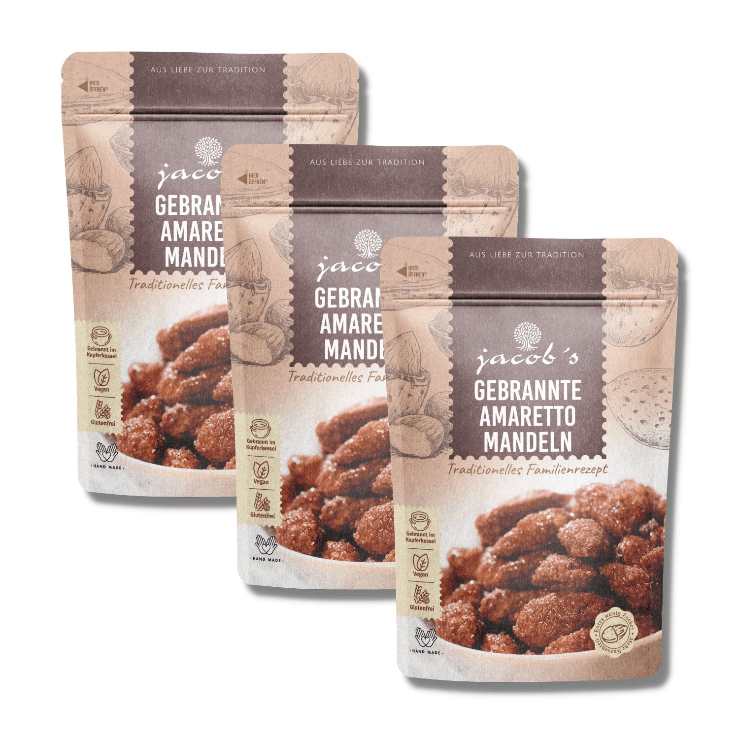 Roasted Amaretto almonds - Jacobs Nussmanufaktur