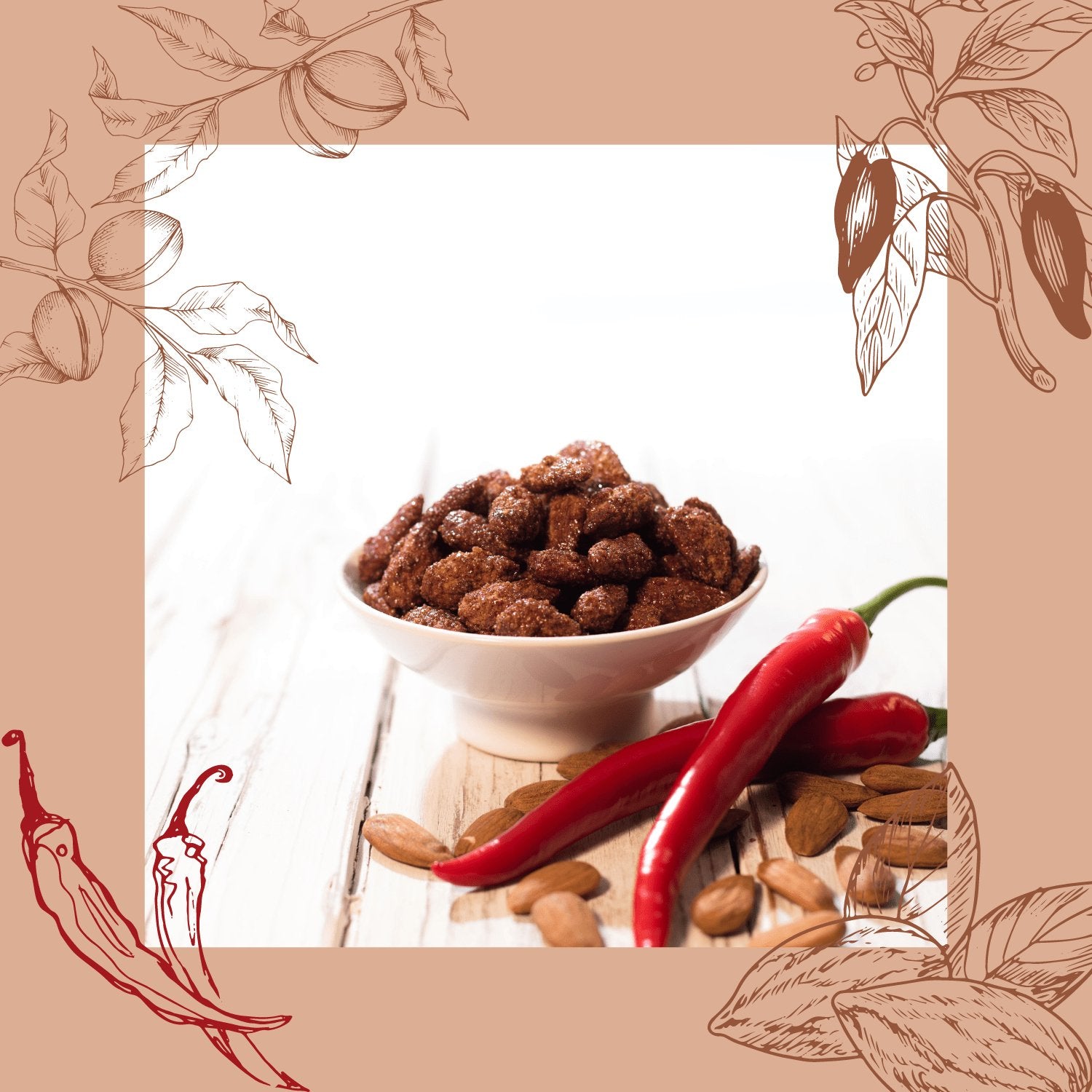 Roasted chili almonds - Jacobs Nussmanufaktur