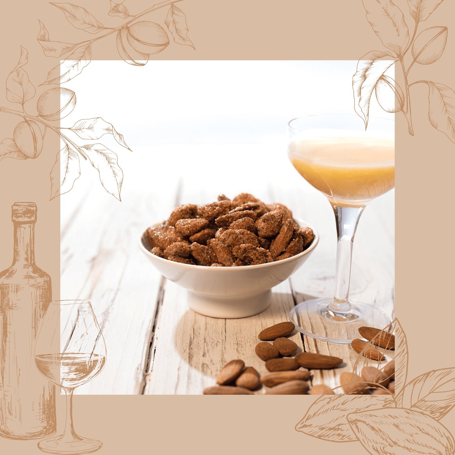 Roasted eggnog almonds - Jacobs Nussmanufaktur