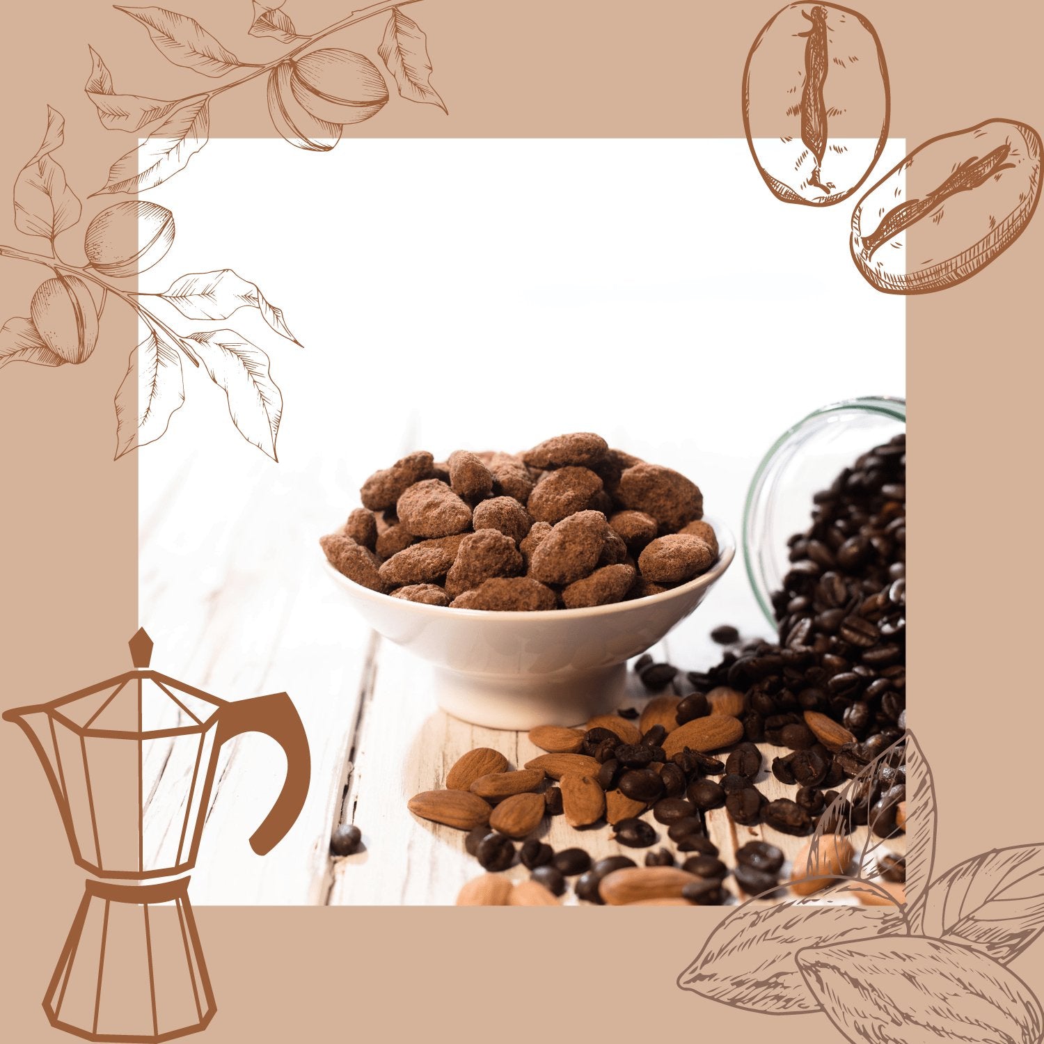 Roasted mocha almonds - Jacobs Nussmanufaktur