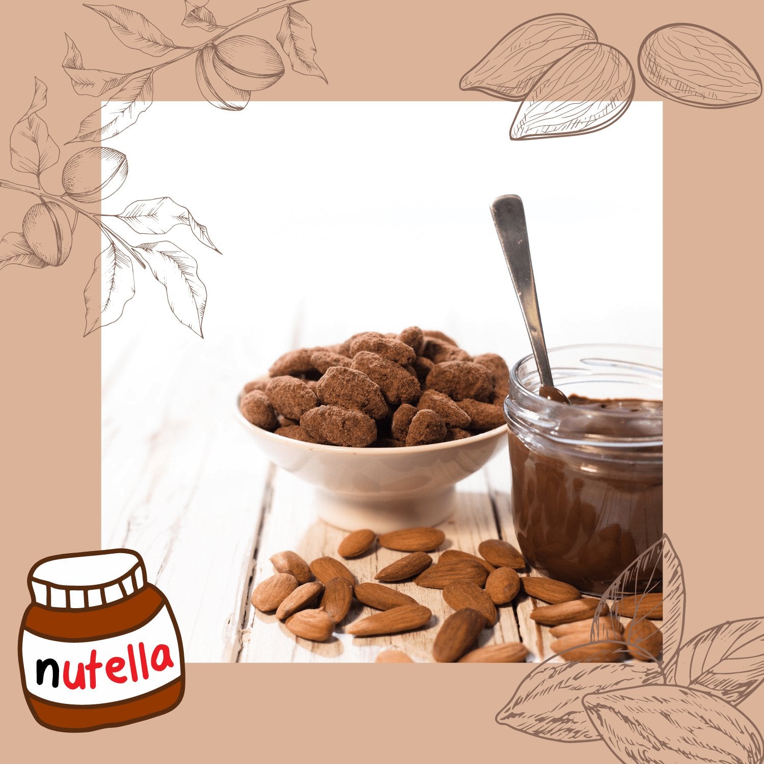 Gebrannte Nutella Mandeln - Jacobs Nussmanufaktur