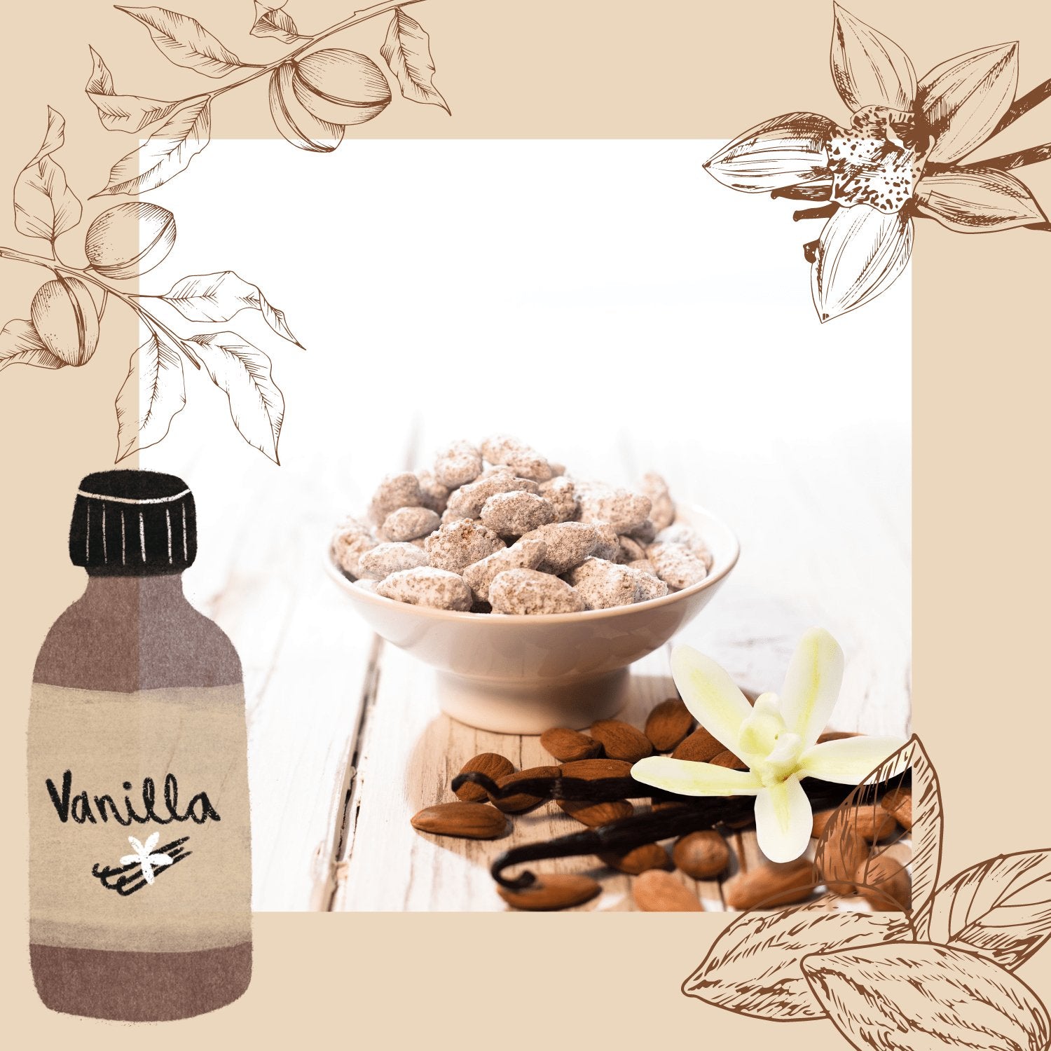 Roasted vanilla almonds - Jacobs Nussmanufaktur