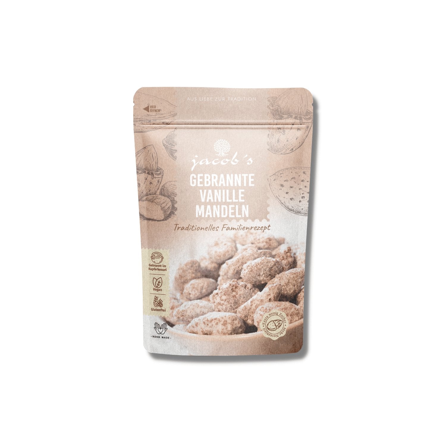 Roasted vanilla almonds - Jacobs Nussmanufaktur