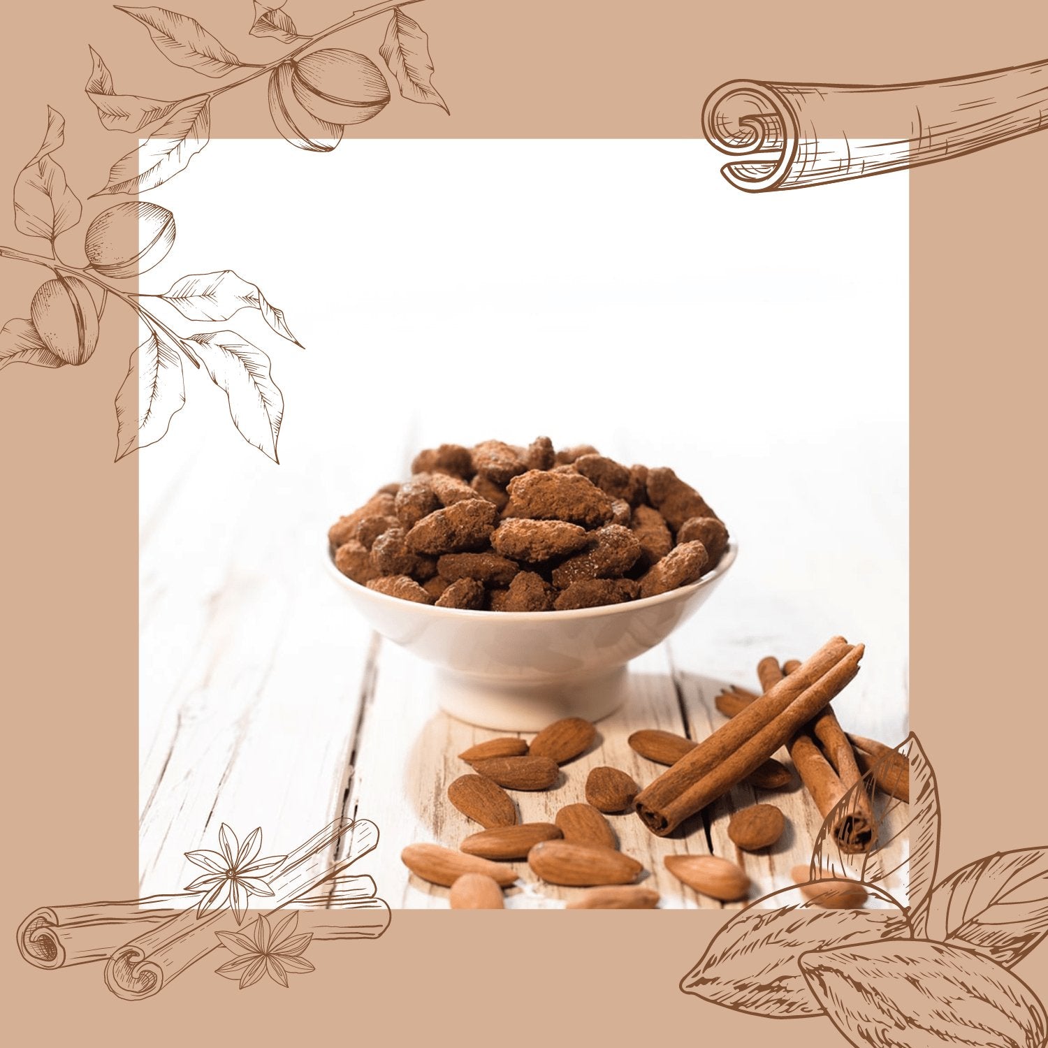 Roasted cinnamon almonds - Jacobs Nussmanufaktur