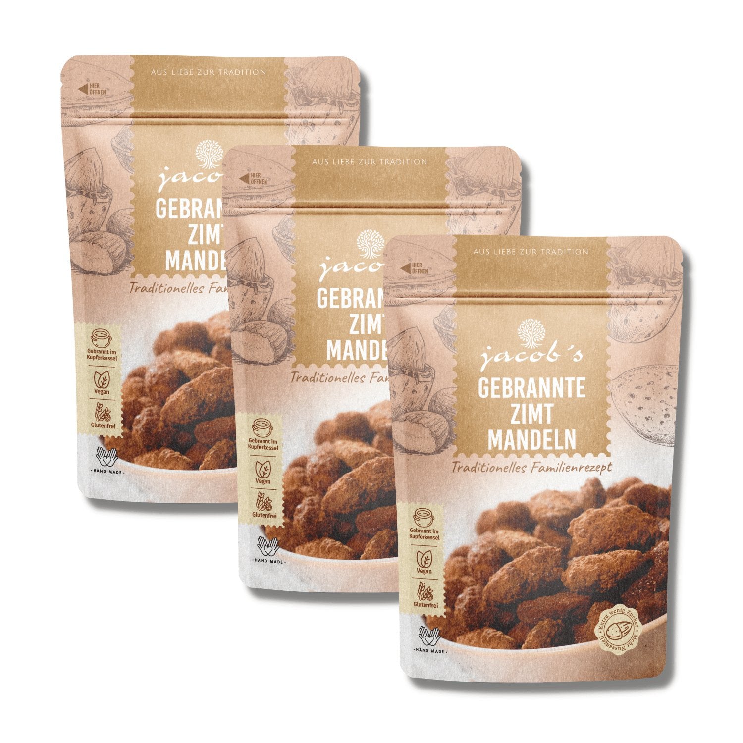 Roasted cinnamon almonds - Jacobs Nussmanufaktur