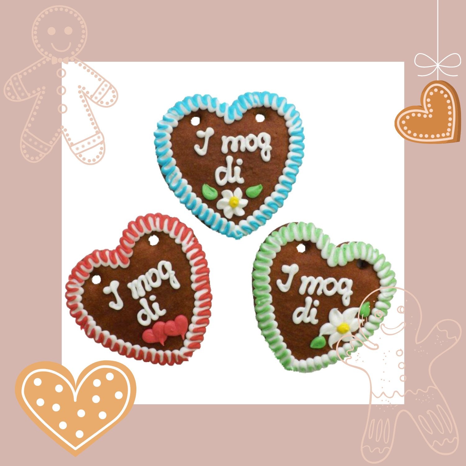 I mog di "Gr. S" - Gingerbread heart - Jacobs Nussmanufaktur