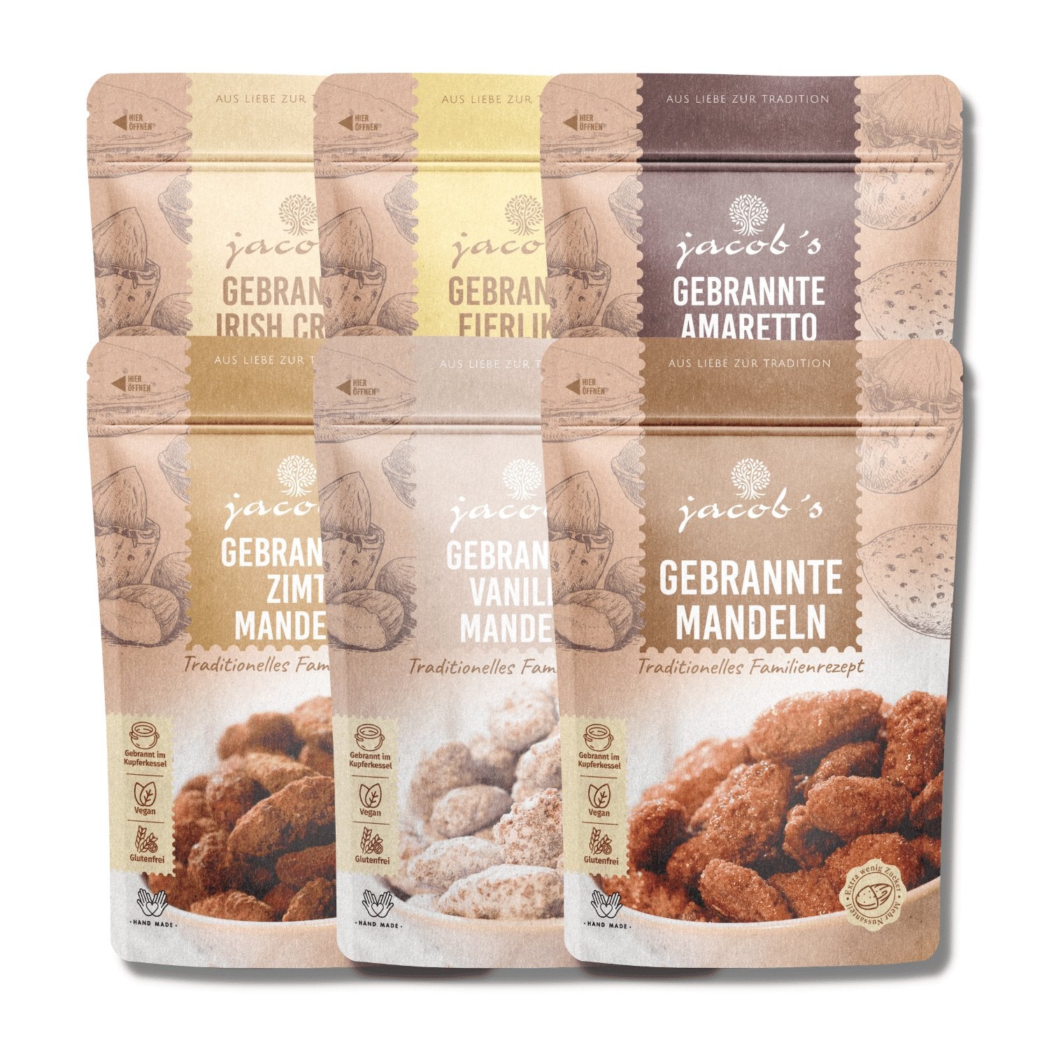 MANDEL LOVE - 6 pieces - Jacobs Nussmanufaktur