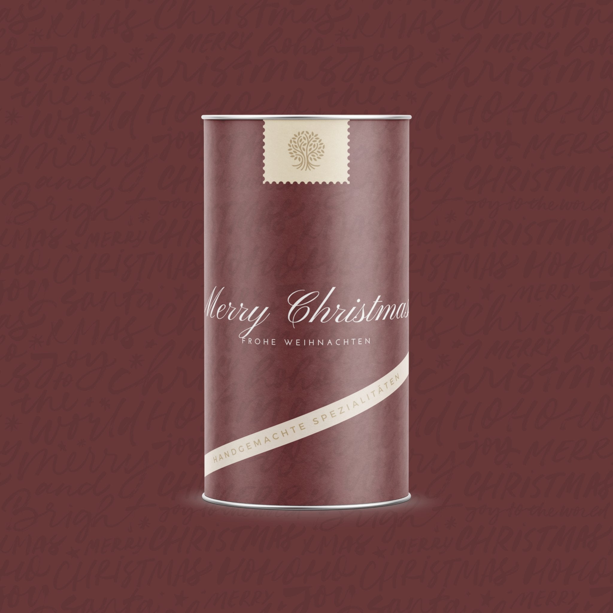 Christmas tin - Merry Christmas - Jacobs Nussmanufaktur
