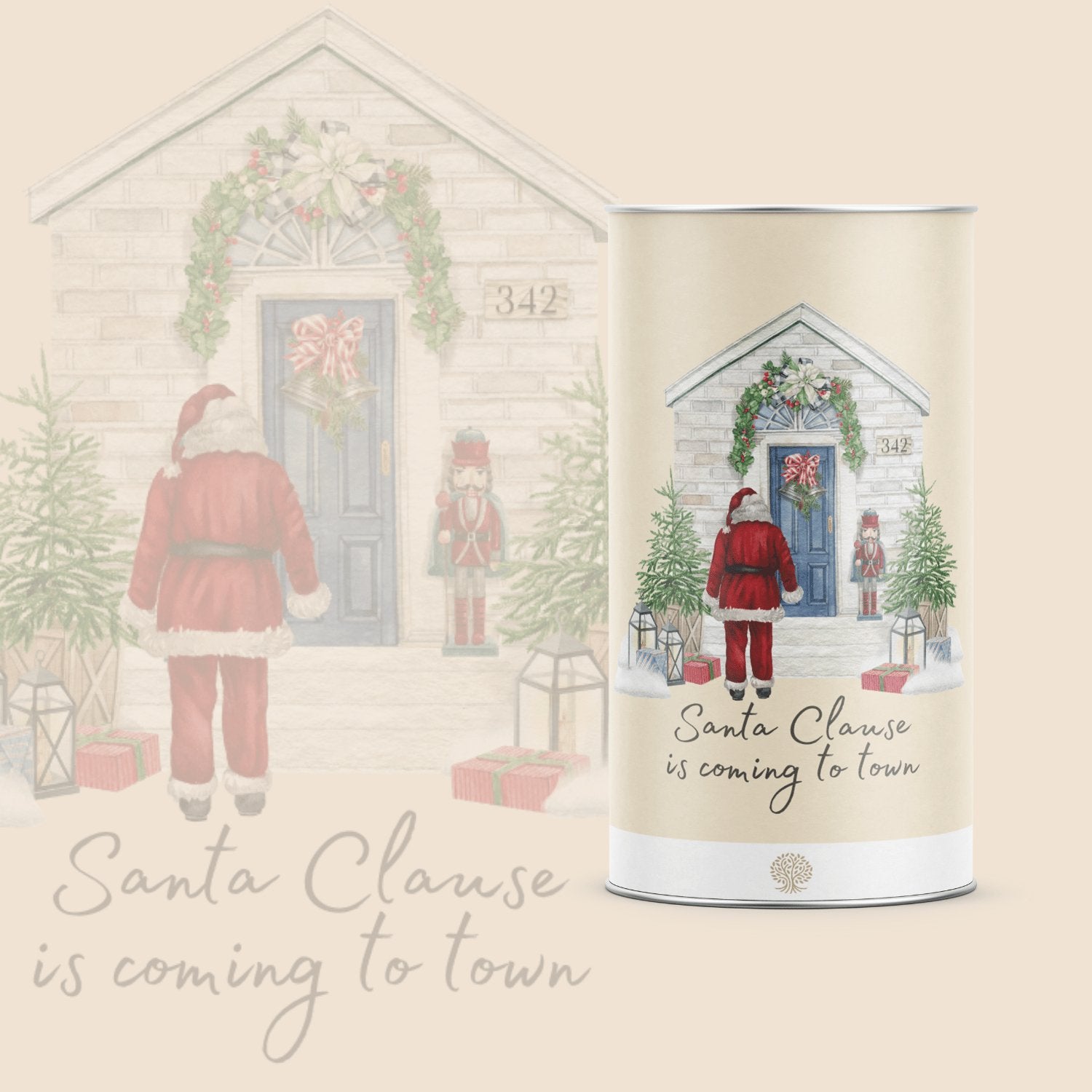 Weihnachtsdose - Santa Clause - Jacobs Nussmanufaktur