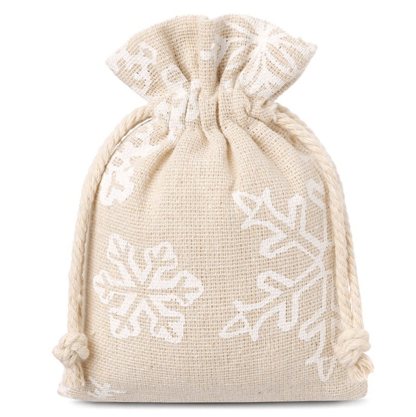Weihnachtssäckchen - Leinen Schnee - Jacobs Nussmanufaktur