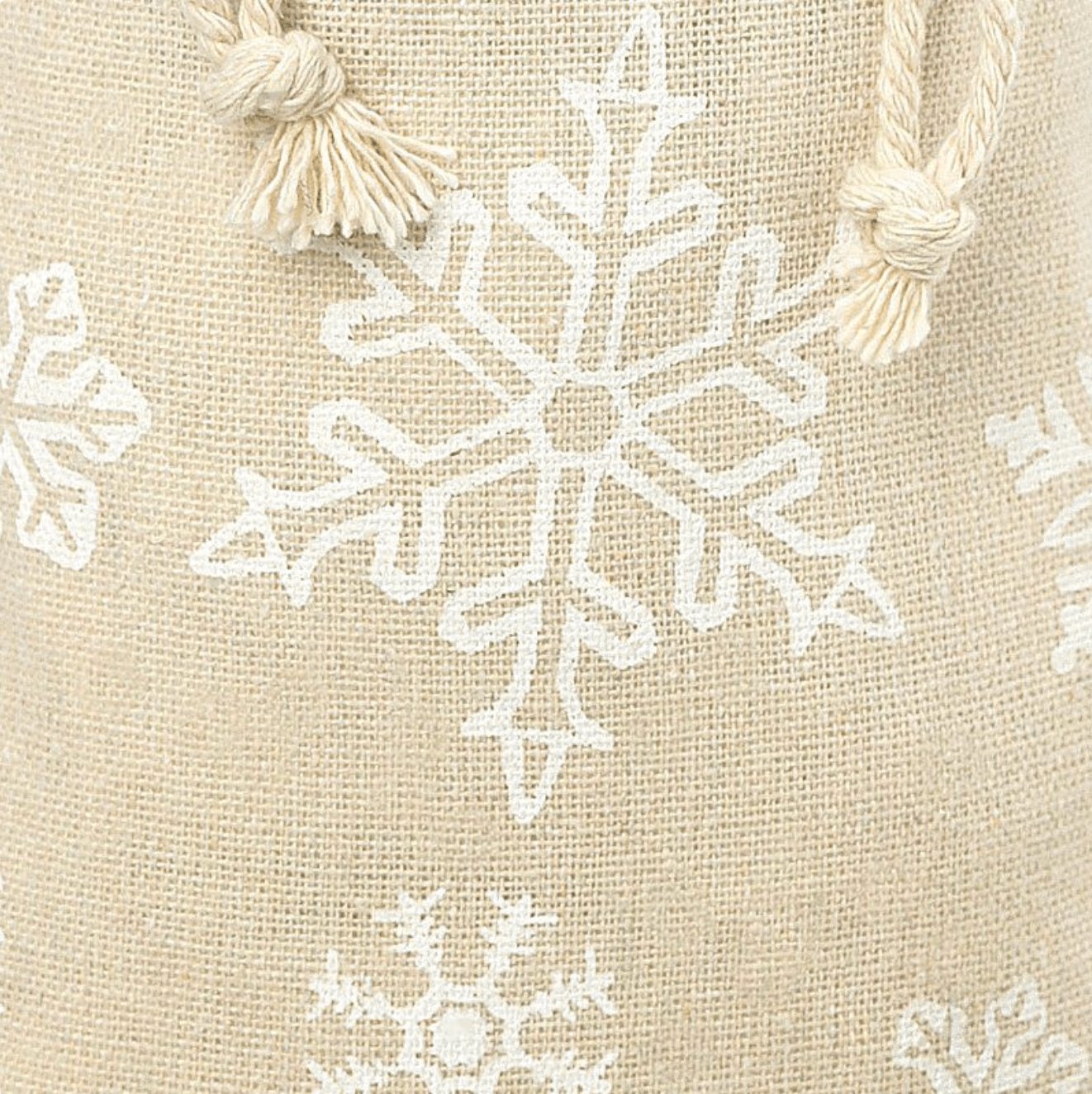 Weihnachtssäckchen - Leinen Schnee - Jacobs Nussmanufaktur